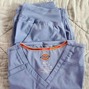 Dickies Periwinkle Blue Scrub Set